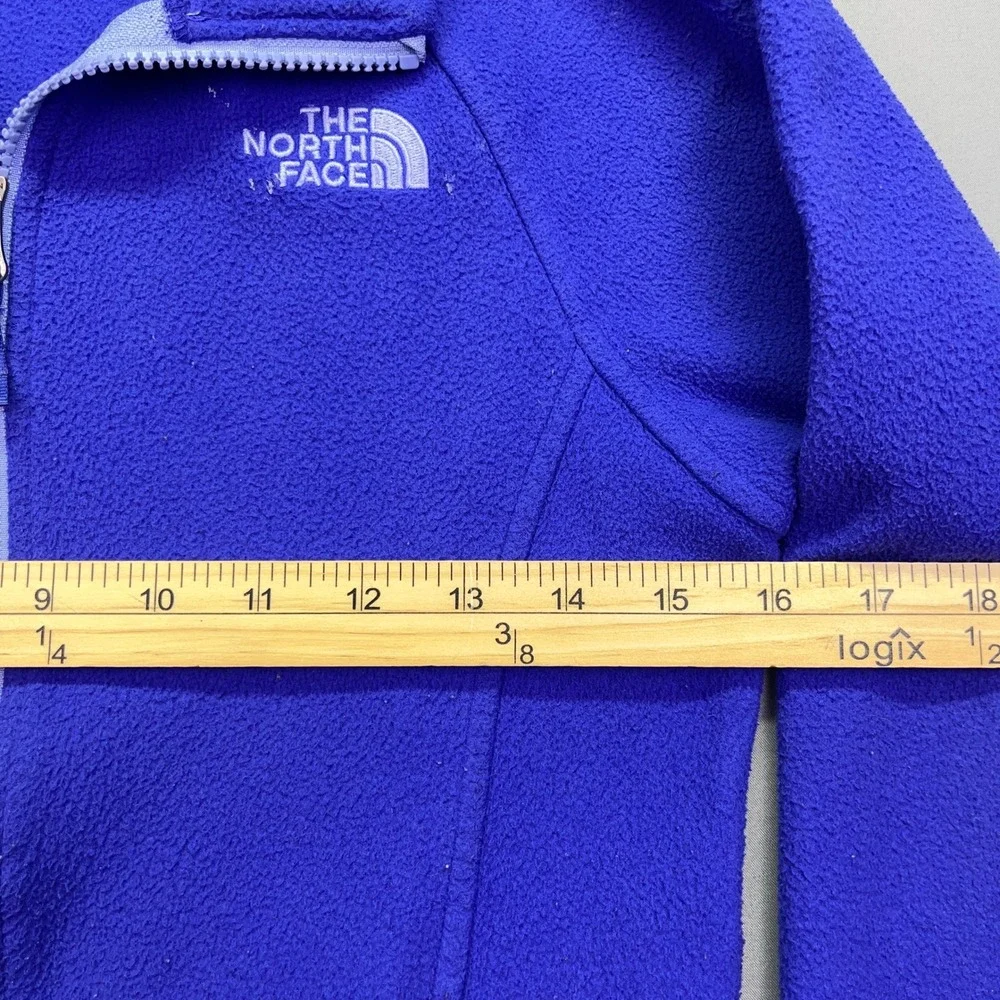 The North‎ Face Fleece Jacket Full Zip Blue Girls Size M (10-12) Gorpcore Grunge